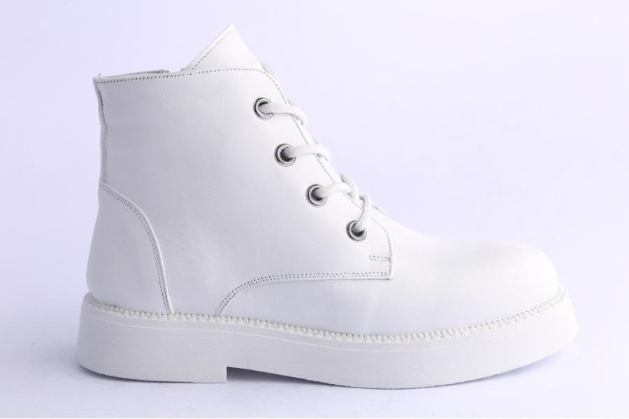 d.moro shoes Women Leather Ankle Boots for Winter: 545B White (Wholesale)