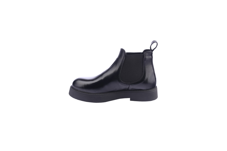 D.moro Shoes Women Leather Ankle Boots For Winter: 545G Black (Wholesale)