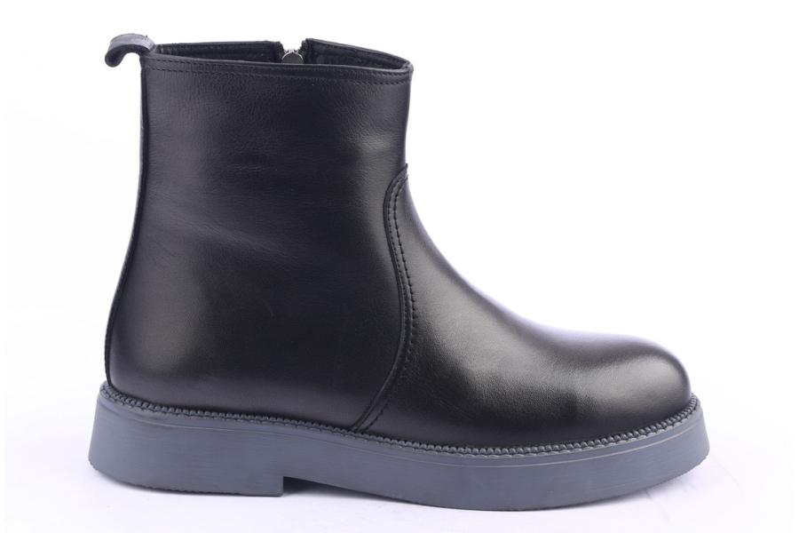 d.moro shoes Women Leather Ankle Boots for Winter: 545H Black (Wholesale)