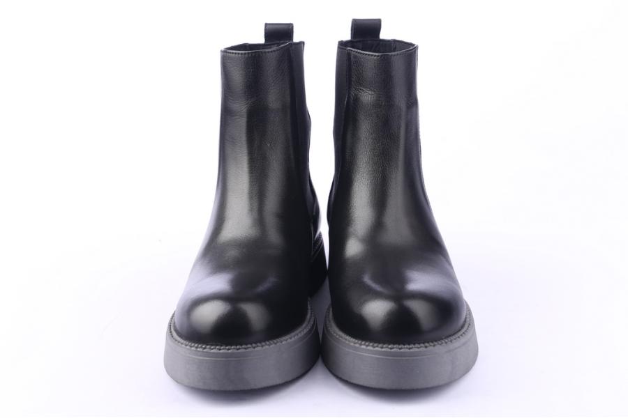 D.moro Shoes Women Leather Ankle Boots For Winter: 545I Black (Wholesale)