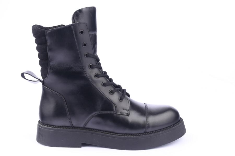 d.moro shoes Women Leather Ankle Boots for Winter: 545K Black (Wholesale)