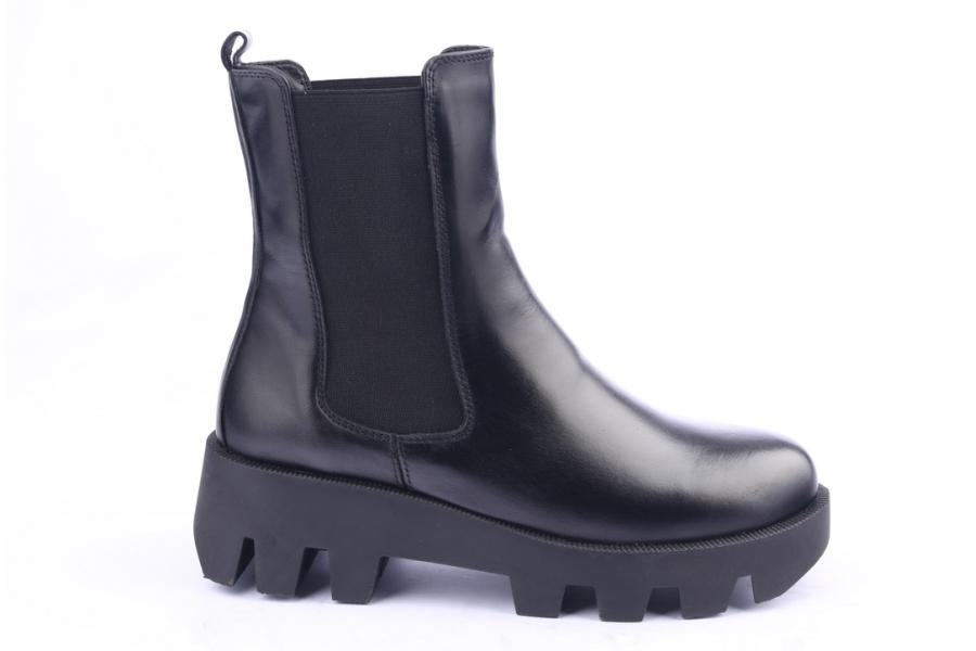 d.moro shoes Women Leather Ankle Boots for Winter: 556B Black (Wholesale)