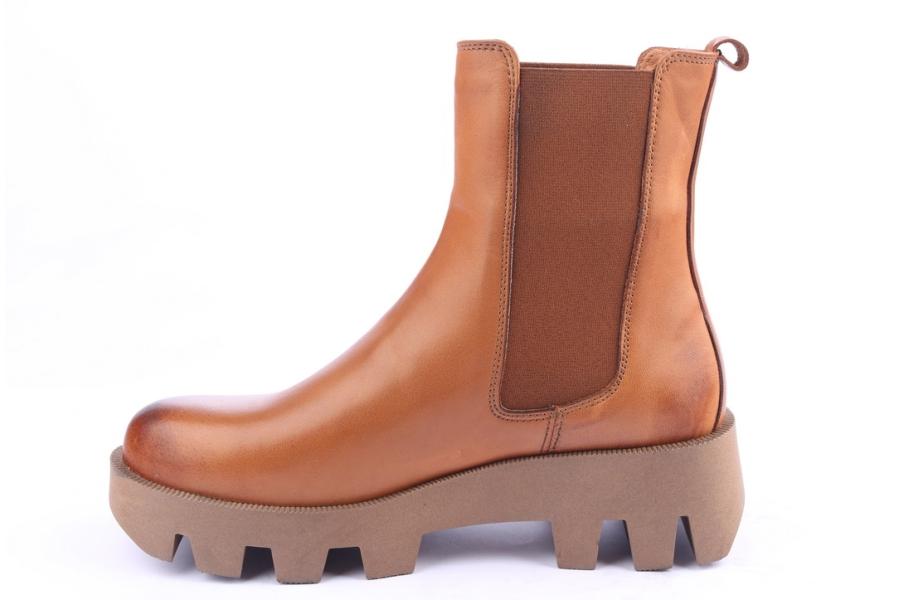 D.moro Shoes Women Leather Ankle Boots For Winter: 556B Tan (Wholesale)