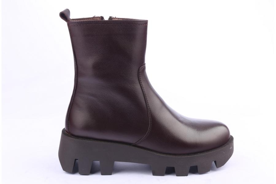 d.moro shoes Women Leather Ankle Boots for Winter: 556C Black (Wholesale)