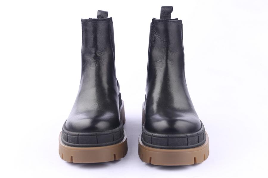 D.moro Shoes Women Leather Ankle Boots For Winter: 559C Black (Wholesale)