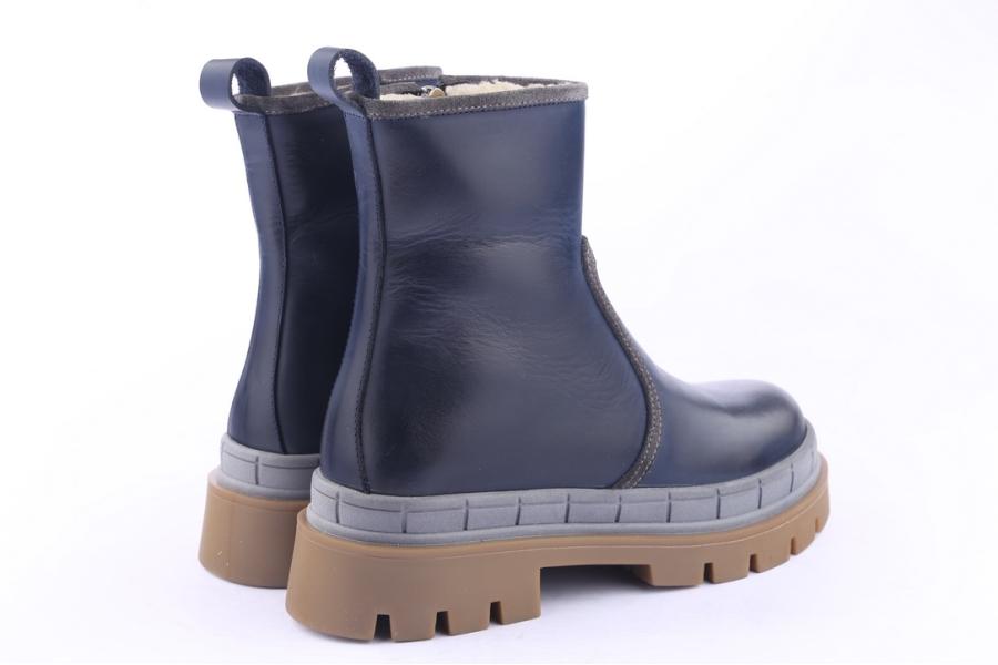 D.moro Shoes Women Leather Ankle Boots For Winter: 559D Navy Blue (Wholesale)