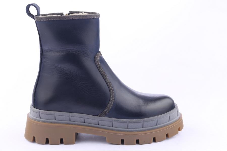 d.moro shoes Women Leather Ankle Boots for Winter: 559D Navy Blue (Wholesale)