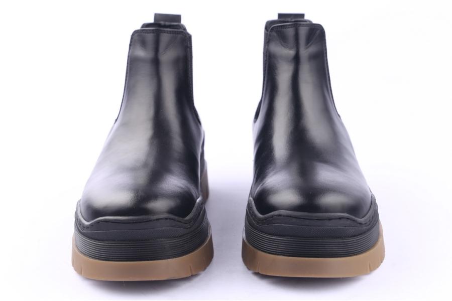 D.moro Shoes Women Leather Ankle Boots For Winter: 564B Black (Wholesale)