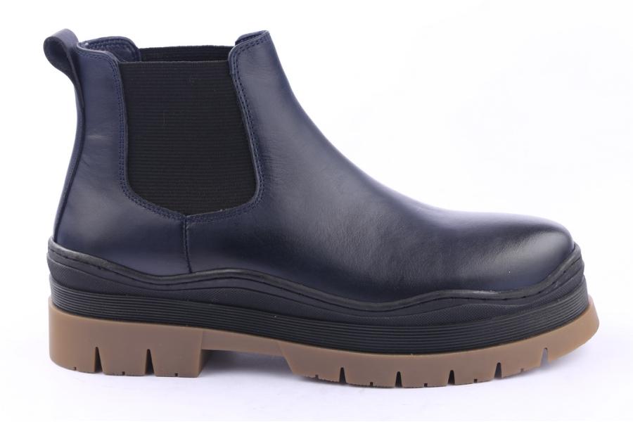 d.moro shoes Women Leather Ankle Boots for Winter: 564B Navy Blue (Wholesale)