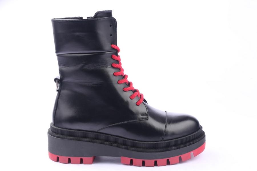 d.moro shoes Women Leather Ankle Boots for Winter: 567A Black (Wholesale)