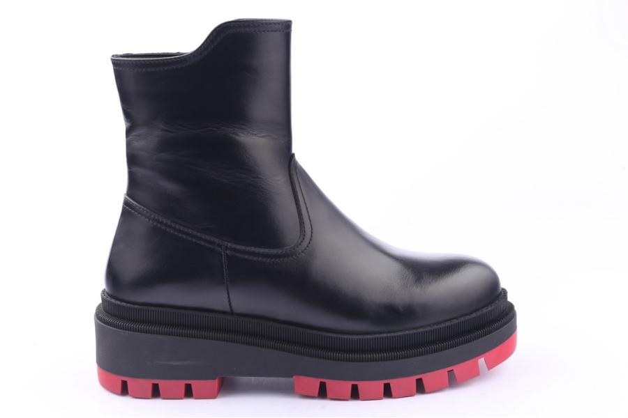 d.moro shoes Women Leather Ankle Boots for Winter: 567E Black (Wholesale)