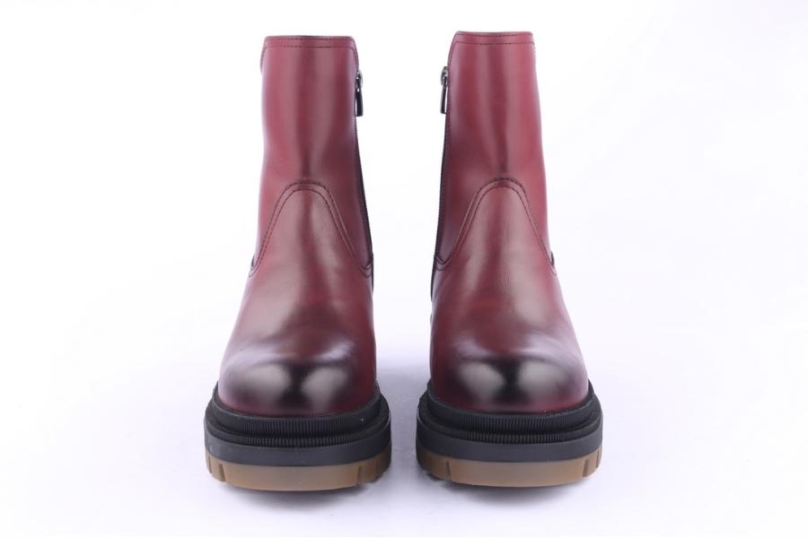 D.moro Shoes Women Leather Ankle Boots For Winter: 567E Burgundy (Wholesale)