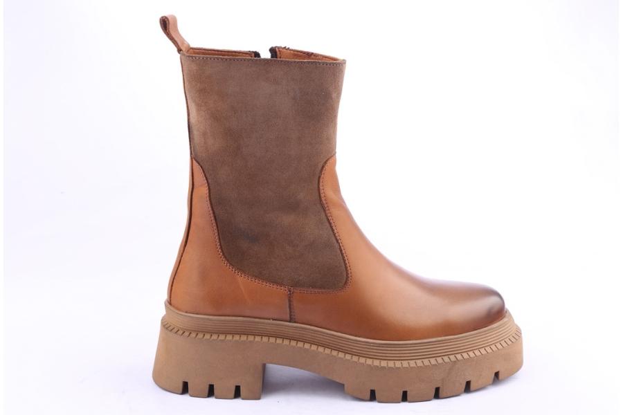 d.moro shoes Women Leather Ankle Boots for Winter: 574A Tan (Wholesale)