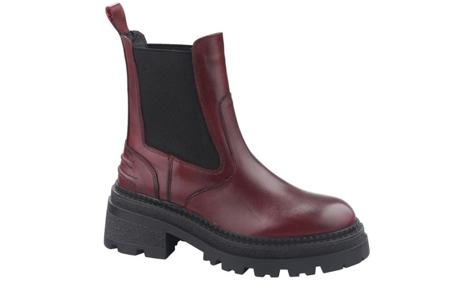 d.moro shoes Women Leather Ankle Boots for Winter: 575-20-Y Burgundy (Wholesale)