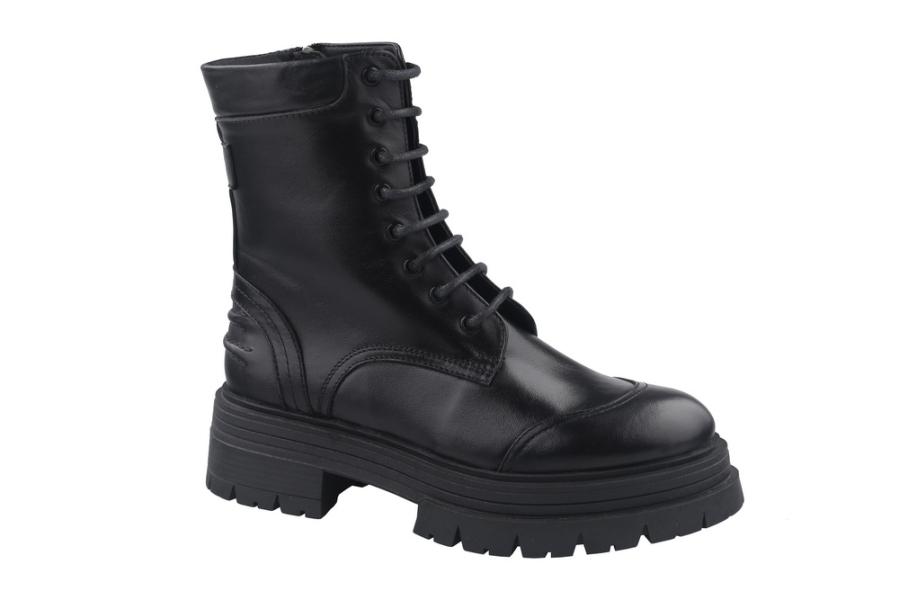 d.moro shoes Women Leather Ankle Boots for Winter: 575-21-Y Black (Wholesale)