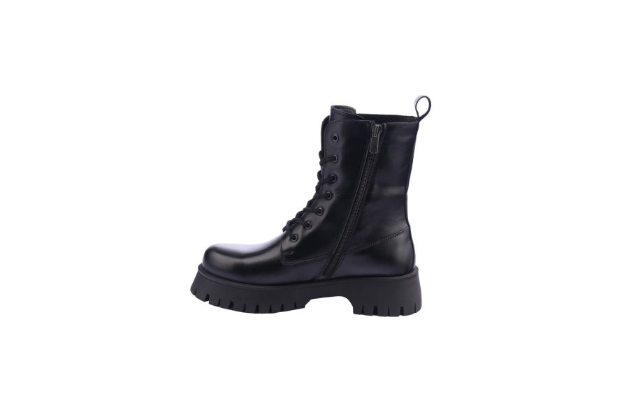 D.moro Shoes Women Leather Ankle Boots For Winter: 652B Black (Wholesale)