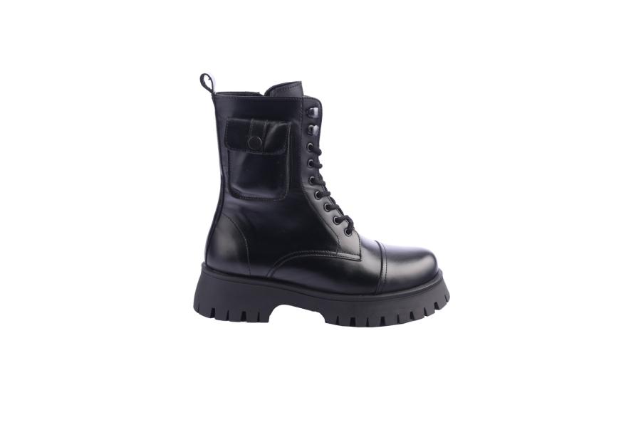d.moro shoes Women Leather Ankle Boots for Winter: 652D Black (Wholesale)