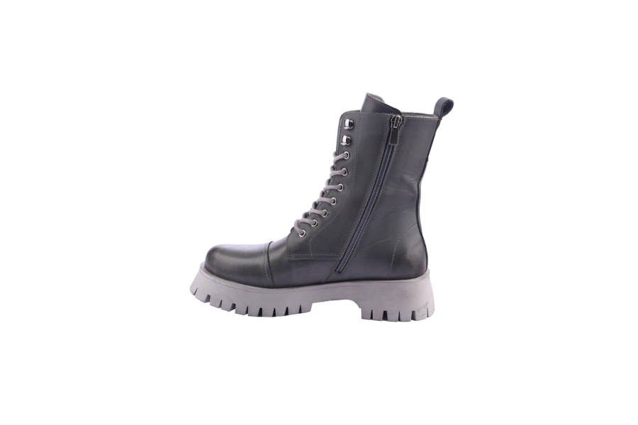D.moro Shoes Women Leather Ankle Boots For Winter: 652D Grey (Wholesale)