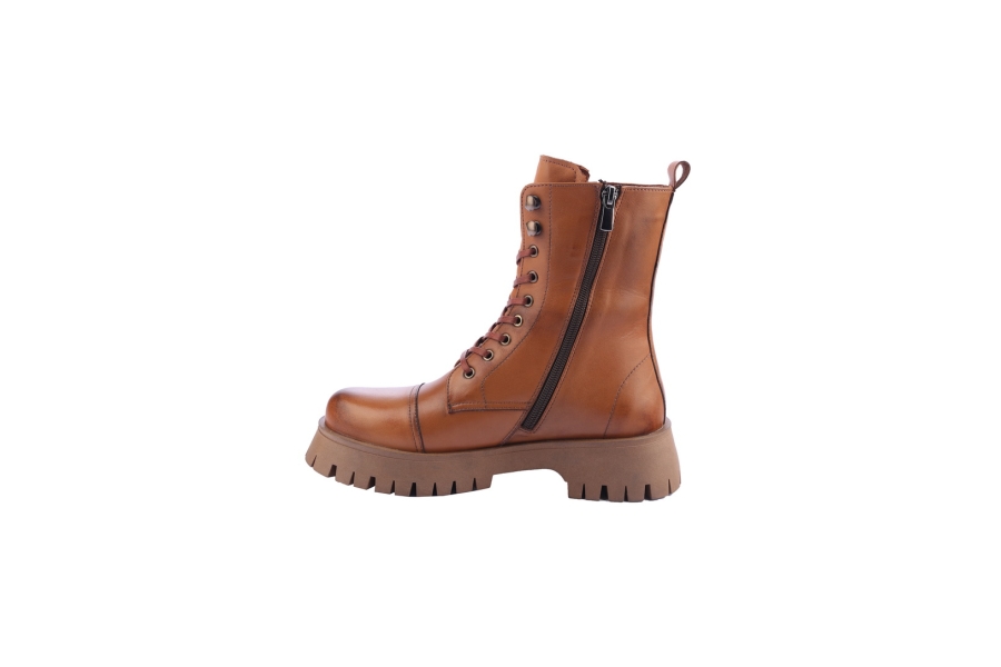 D.moro Shoes Women Leather Ankle Boots For Winter: 652D Tan (Wholesale)