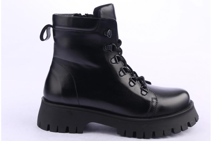 d.moro shoes Women Leather Ankle Boots for Winter: 652F Black (Wholesale)