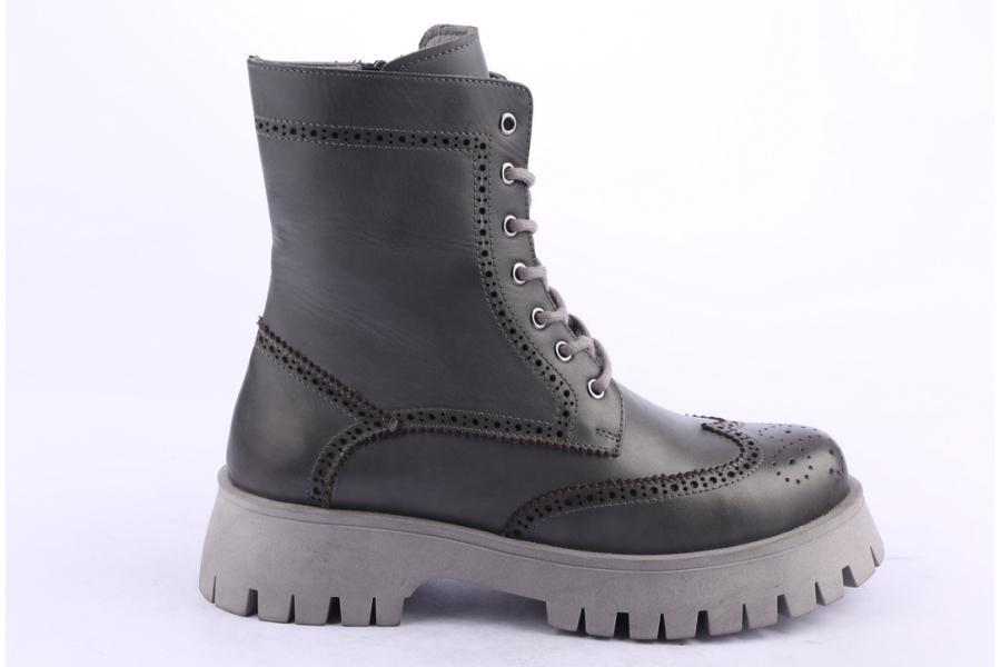 d.moro shoes Women Leather Ankle Boots for Winter: 652H Black (Wholesale)