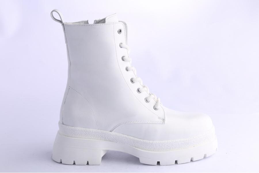 d.moro shoes Women Leather Ankle Boots for Winter: 656C White (Wholesale)