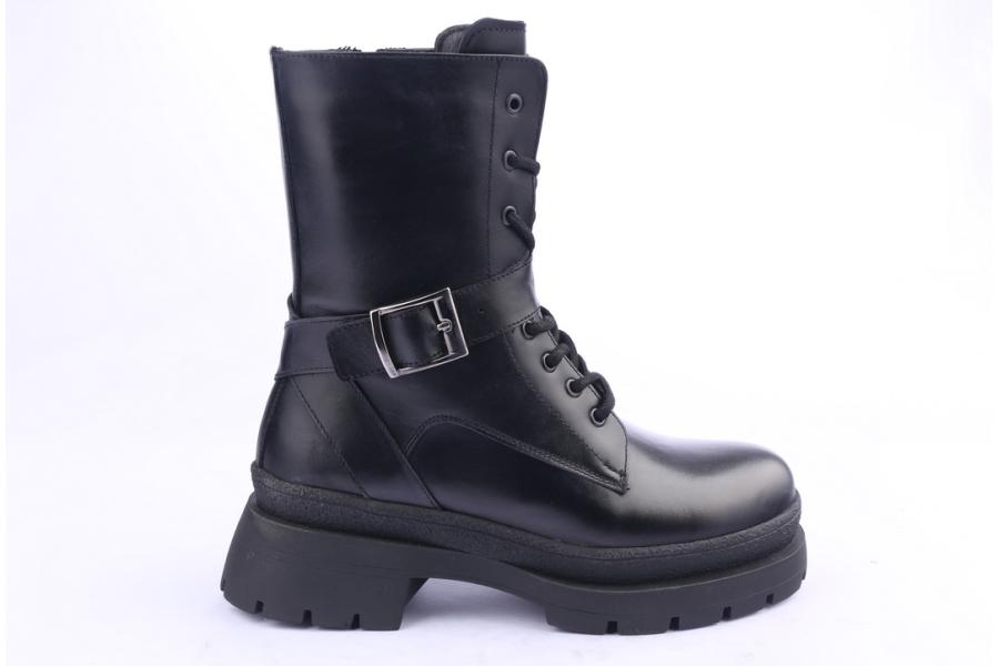d.moro shoes Women Leather Ankle Boots for Winter: 656F Black (Wholesale)