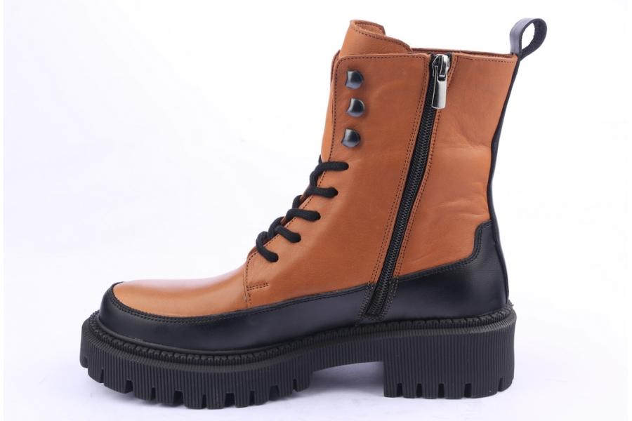 D.moro Shoes Women Leather Ankle Boots For Winter: 657D Tan (Wholesale)