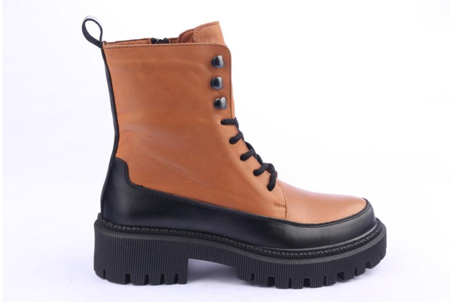 d.moro shoes Women Leather Ankle Boots for Winter: 657D Tan (Wholesale)