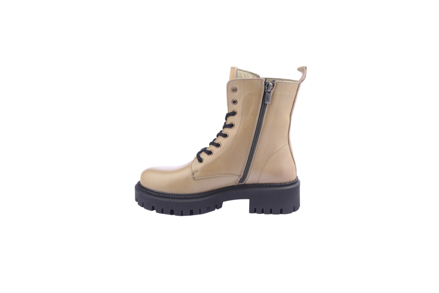 D.moro Shoes Women Leather Ankle Boots For Winter: 657F Beige (Wholesale)