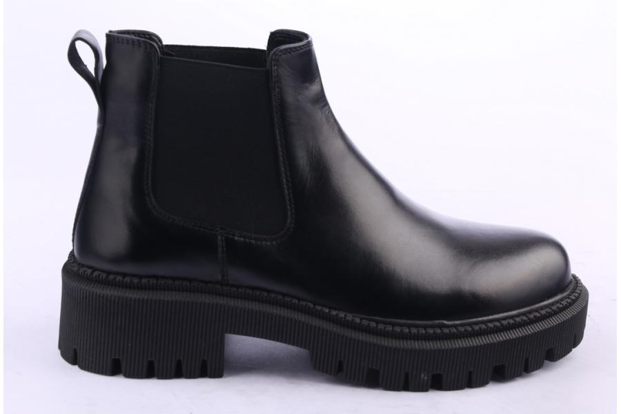 d.moro shoes Women Leather Ankle Boots for Winter: 657H Black (Wholesale)