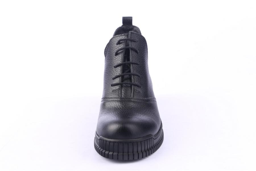 D.moro Shoes Women Leather Ankle Boots For Winter: 7228 Black (Wholesale)