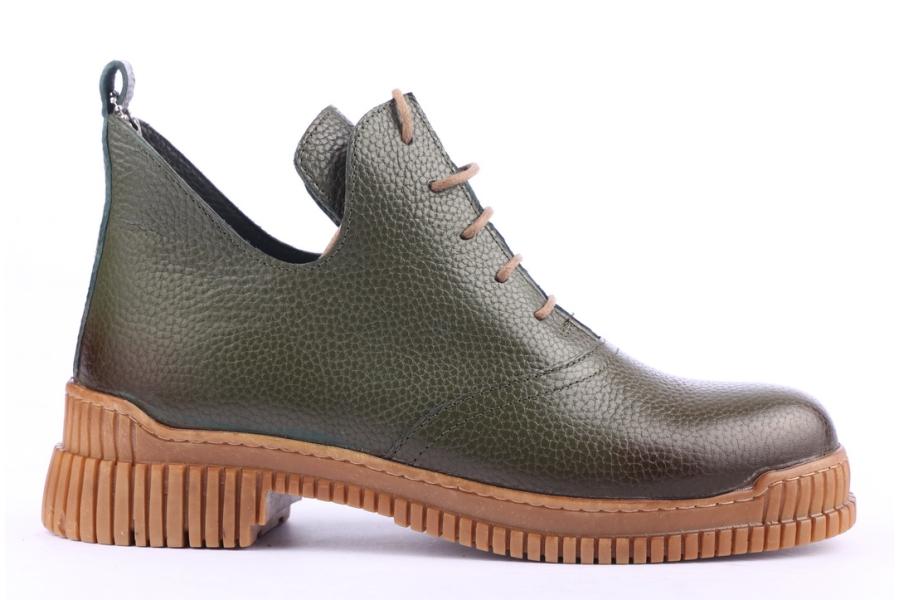 d.moro shoes Women Leather Ankle Boots for Winter: 7228 Green (Wholesale)