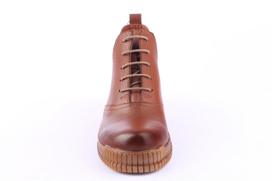 D.moro Shoes Women Leather Ankle Boots For Winter: 7228 Tan (Wholesale)