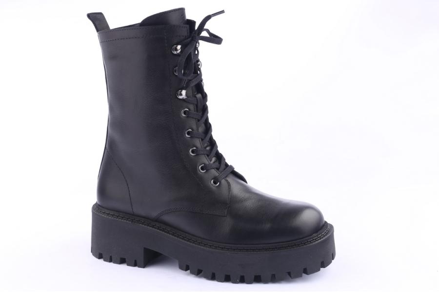 D.moro Shoes Women Leather Ankle Boots For Winter: 756 Black (Wholesale)