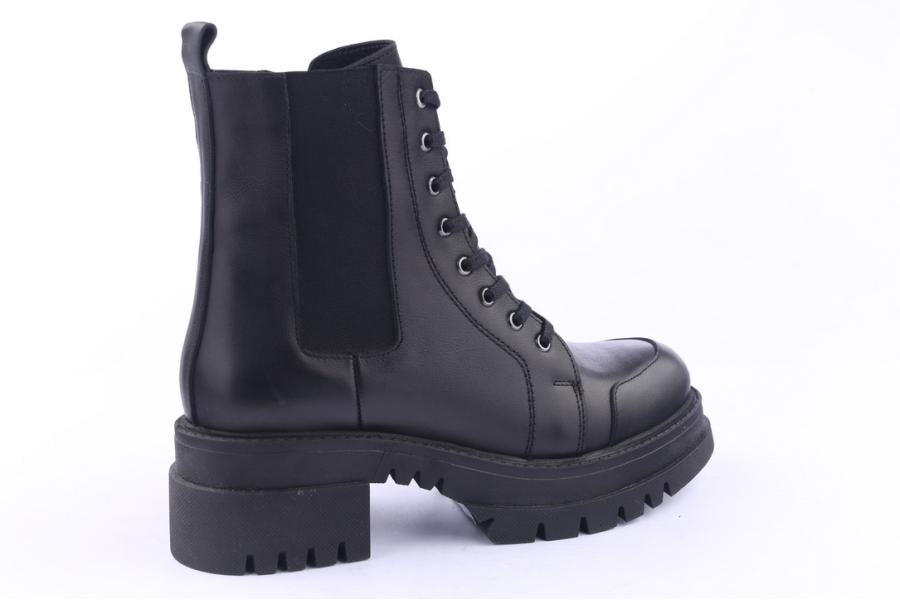 D.moro Shoes Women Leather Ankle Boots For Winter: 781 Black (Wholesale)