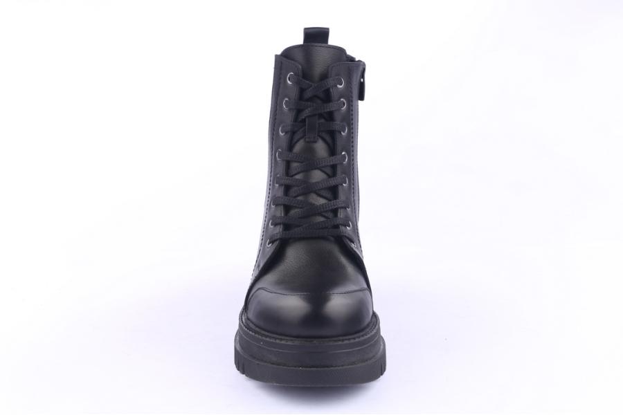 D.moro Shoes Women Leather Ankle Boots For Winter: 781 Black (Wholesale)