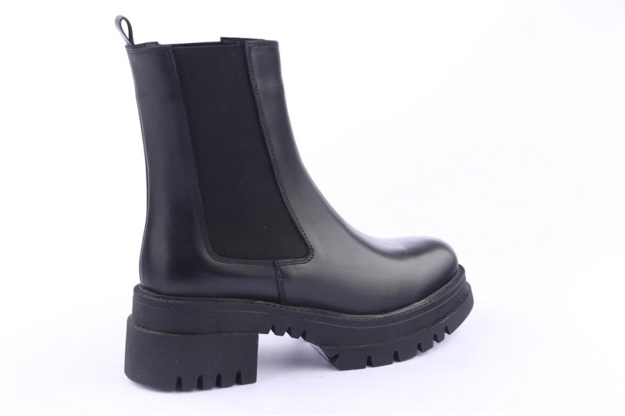 D.moro Shoes Women Leather Ankle Boots For Winter: 782 Black (Wholesale)