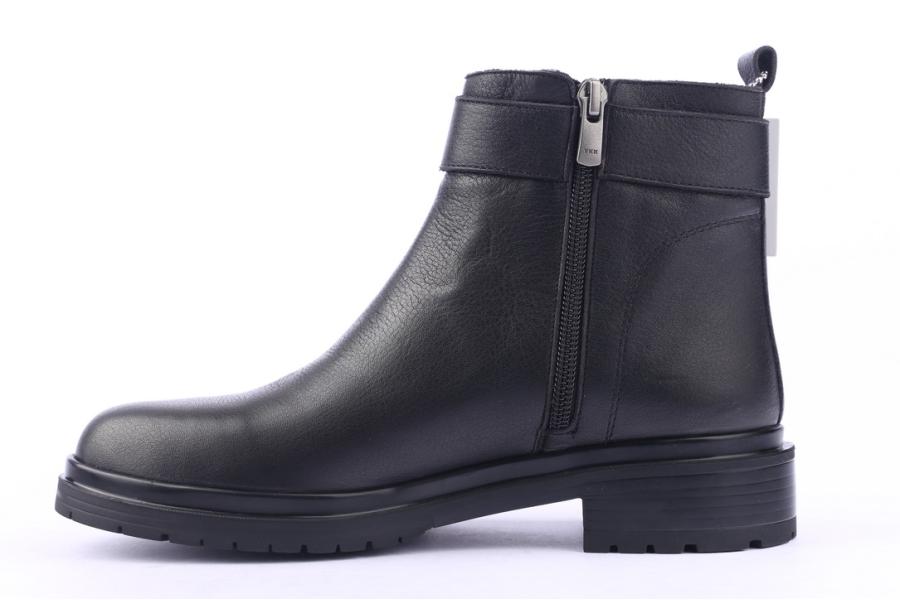 D.moro Shoes Women Leather Ankle Boots For Winter: 8510 Black (Wholesale)