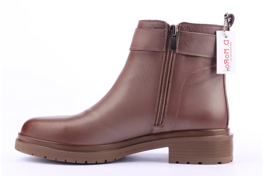 D.moro Shoes Women Leather Ankle Boots For Winter: 8510 Mink (Wholesale)