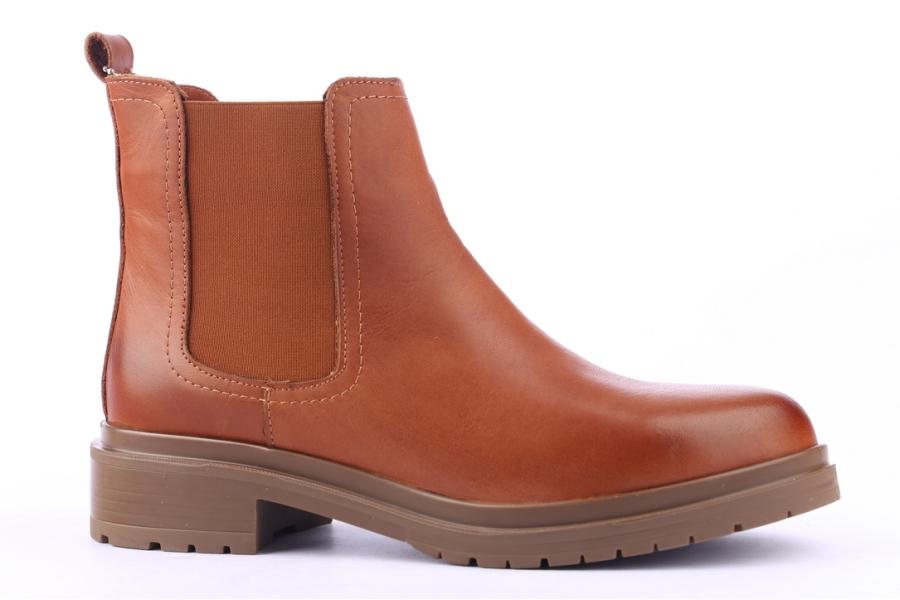 D.moro Shoes Women Leather Ankle Boots For Winter: 8511 Tan (Wholesale)