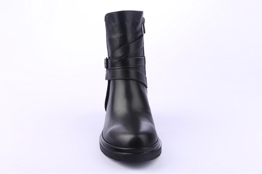 D.moro Shoes Women Leather Ankle Boots For Winter: 8516 Black (Wholesale)