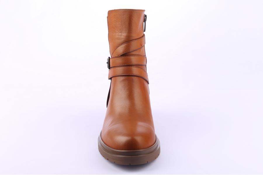 D.moro Shoes Women Leather Ankle Boots For Winter: 8516 Tan (Wholesale)