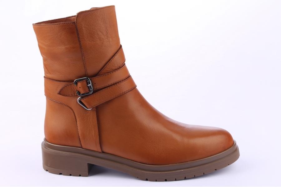 d.moro shoes Women Leather Ankle Boots for Winter: 8516 Tan (Wholesale)