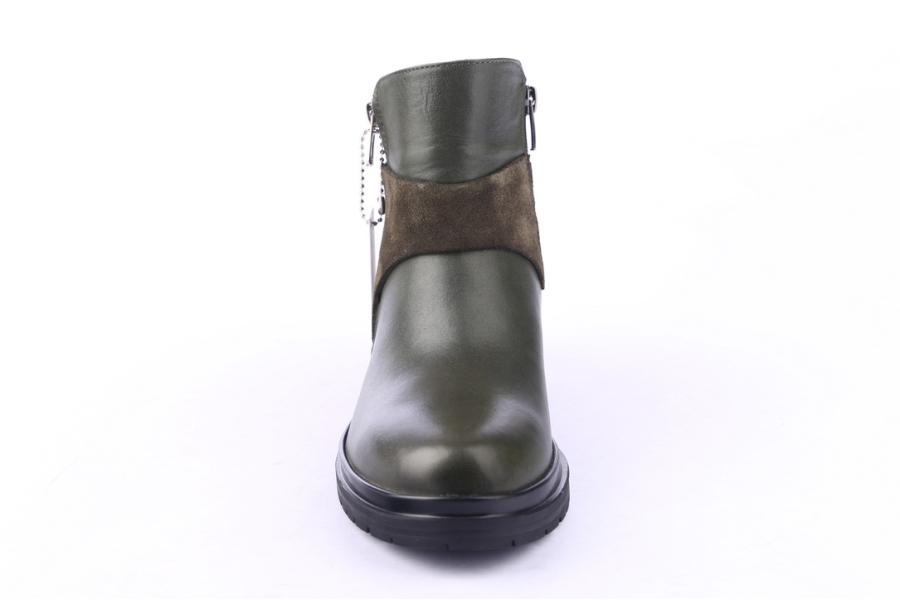 D.moro Shoes Women Leather Ankle Boots For Winter: 8517 Khaki (Wholesale)