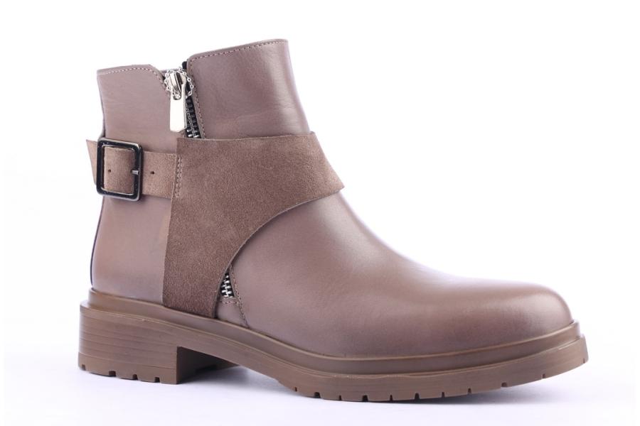 D.moro Shoes Women Leather Ankle Boots For Winter: 8517 Mink (Wholesale)