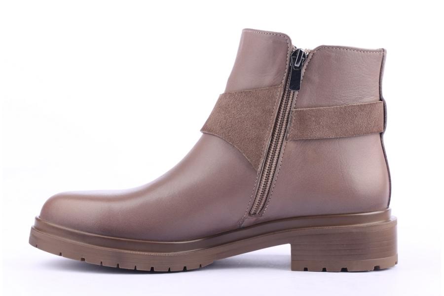 D.moro Shoes Women Leather Ankle Boots For Winter: 8517 Mink (Wholesale)