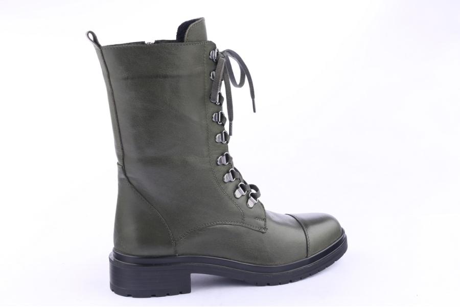 D.moro Shoes Women Leather Ankle Boots For Winter: 8518 Khaki (Wholesale)