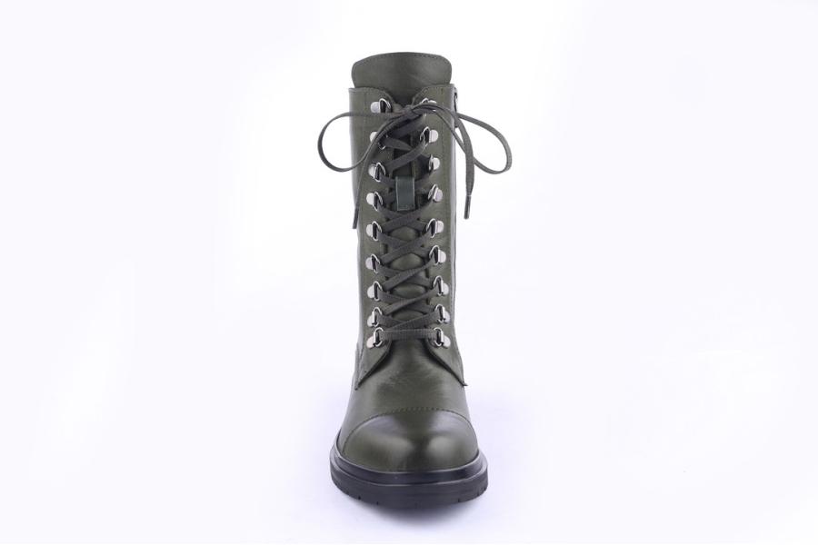 D.moro Shoes Women Leather Ankle Boots For Winter: 8518 Khaki (Wholesale)