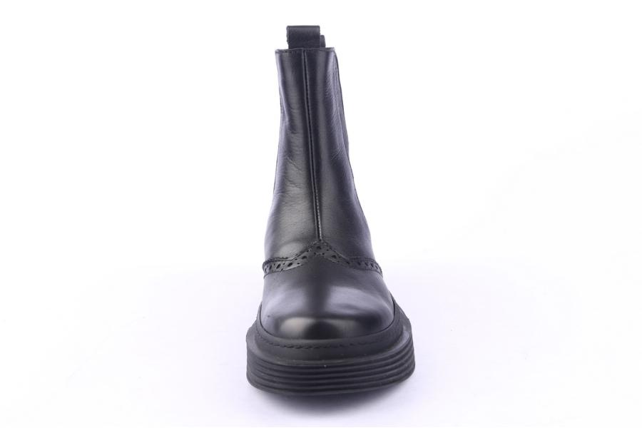 D.moro Shoes Women Leather Ankle Boots For Winter: 950 Black (Wholesale)